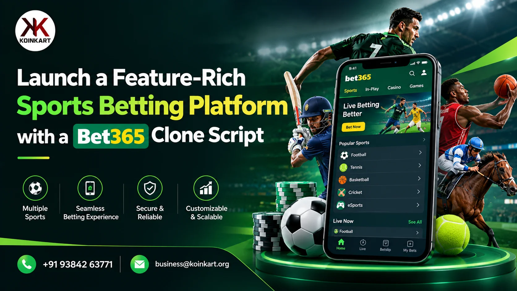 Launch a Feature-Rich Sports Betting Platform with a Bet365 Clone Script