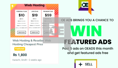 Free Post 5 Ads and Win Featured Ad