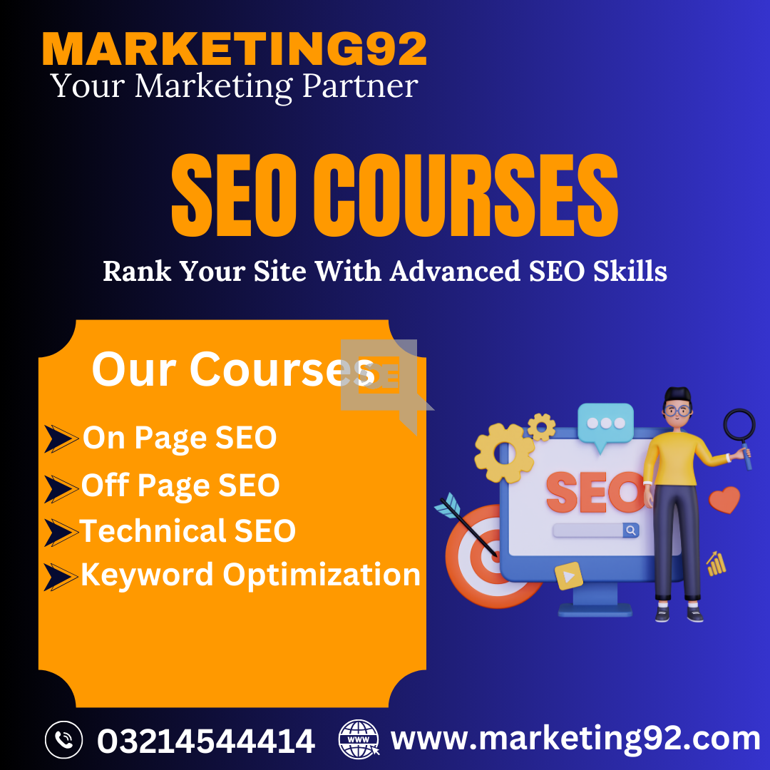 Marketing92 Offers Best SEO Courses In Lahore