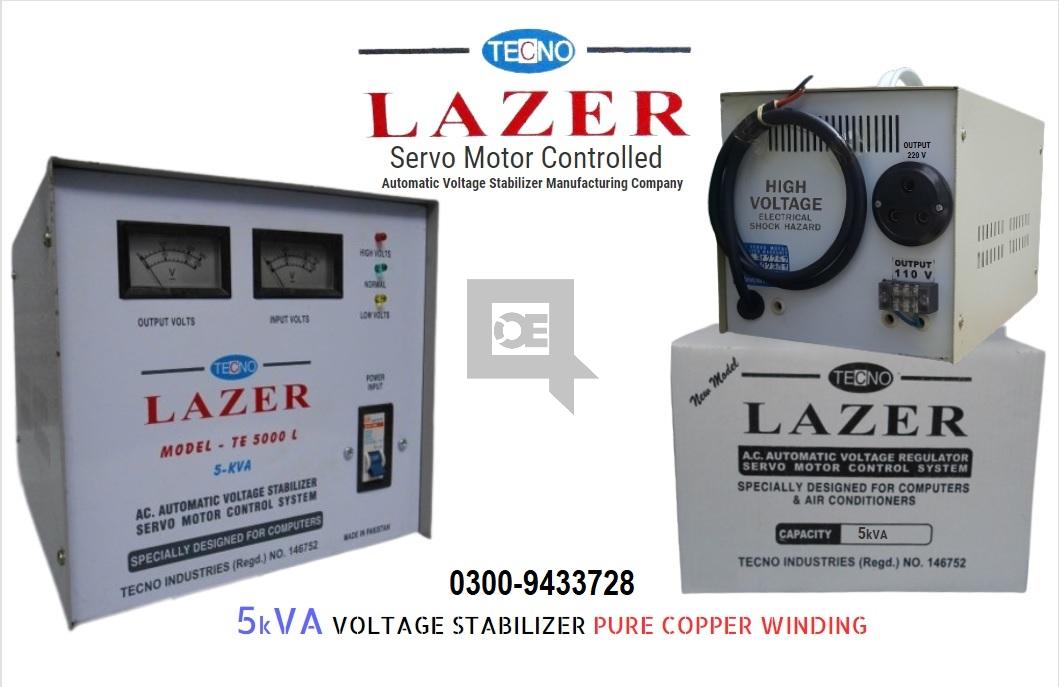 Servo Motor controlled voltage stabilizer copper for solar, ultrasound