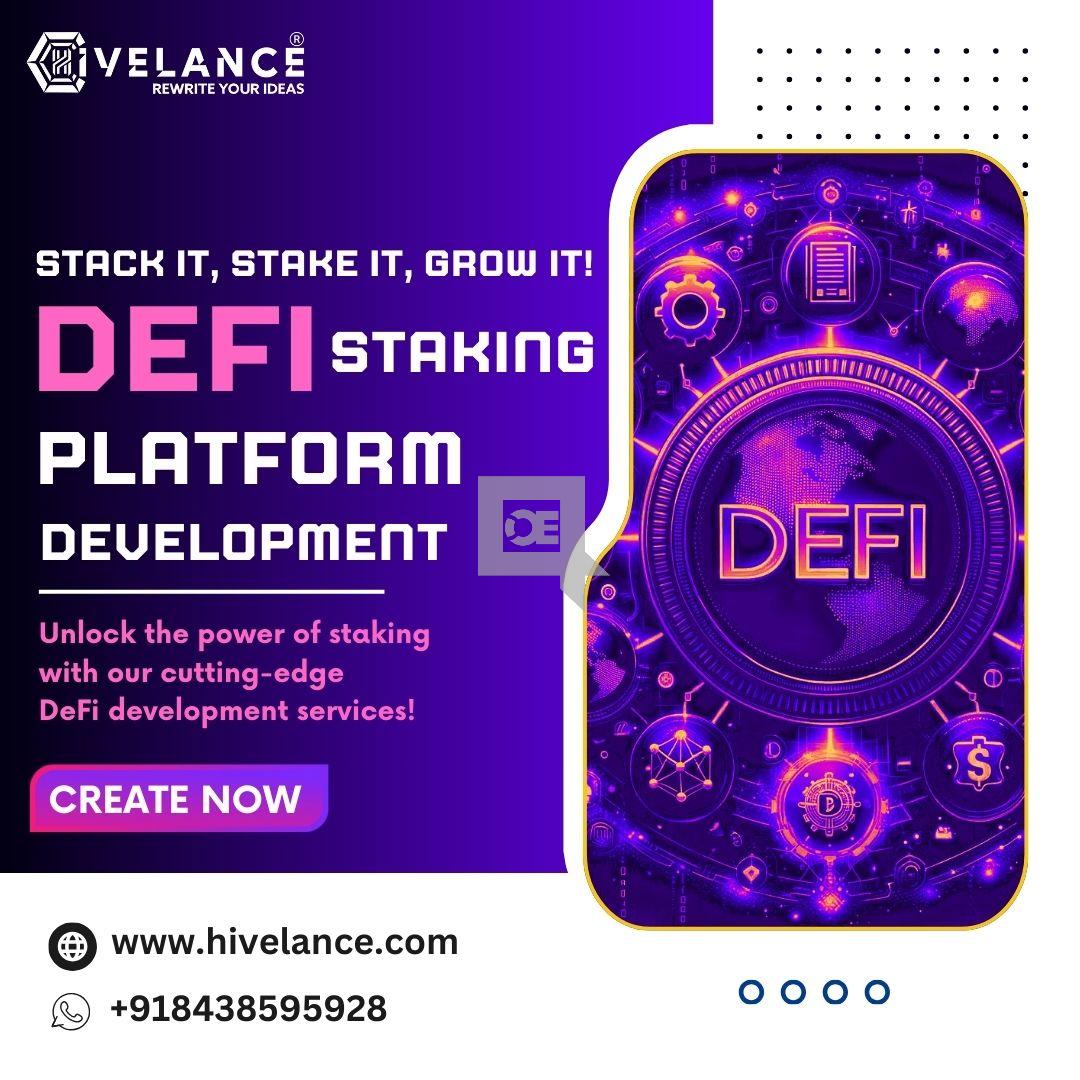 Create Profitable DeFi Staking Platforms At Affordable Cost