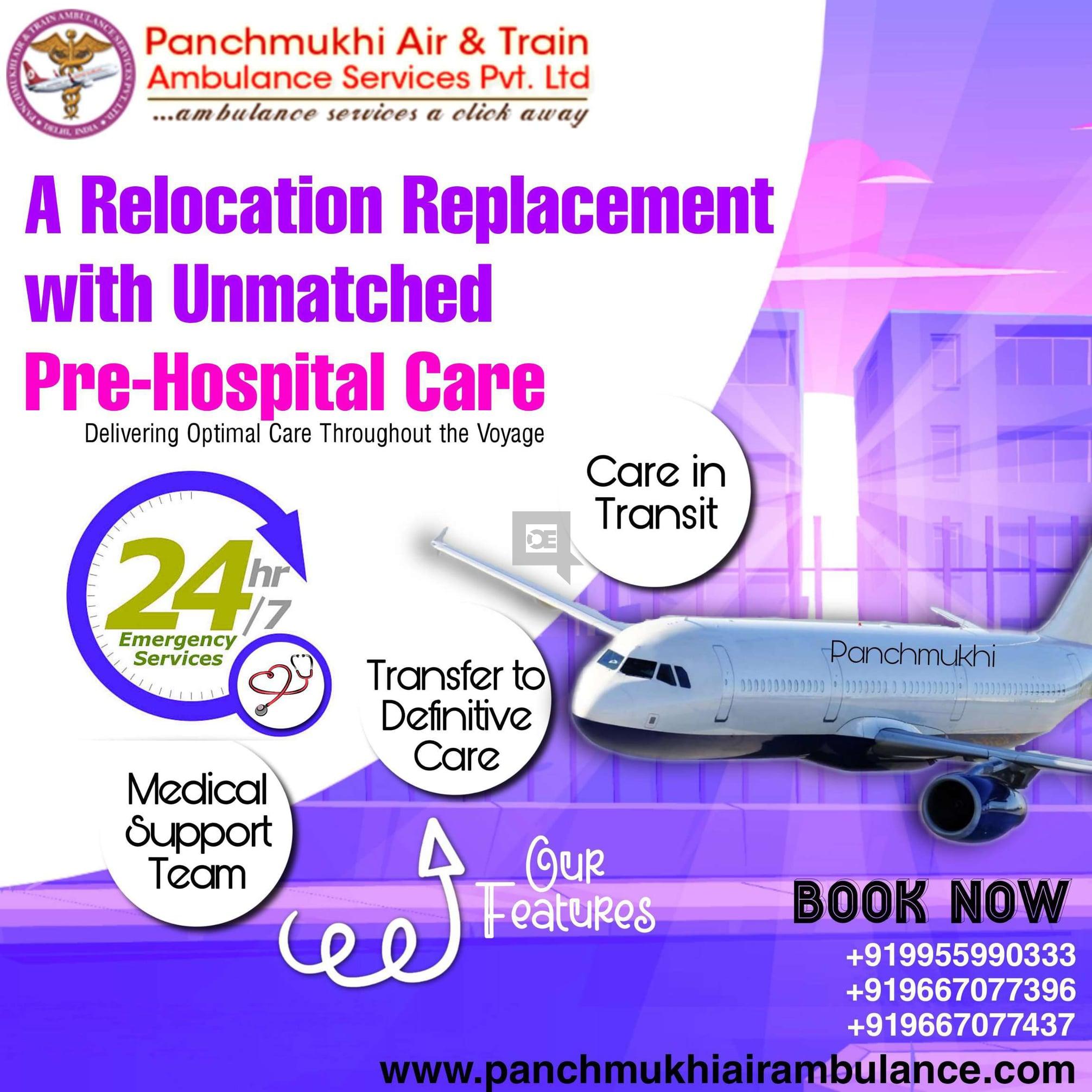 Hire Panchmukhi Air and Train Ambulance Services in Coimbatore