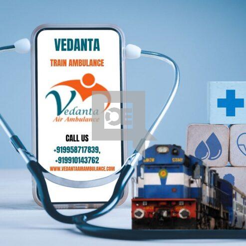 Hire Luxurious Vedanta Train Ambulance in Hyderabad with Medical Tool