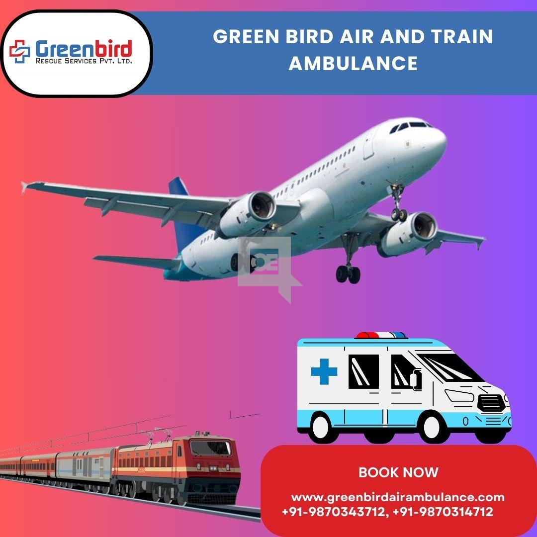 Get Greenbird Air and Train Ambulance Services in Delhi