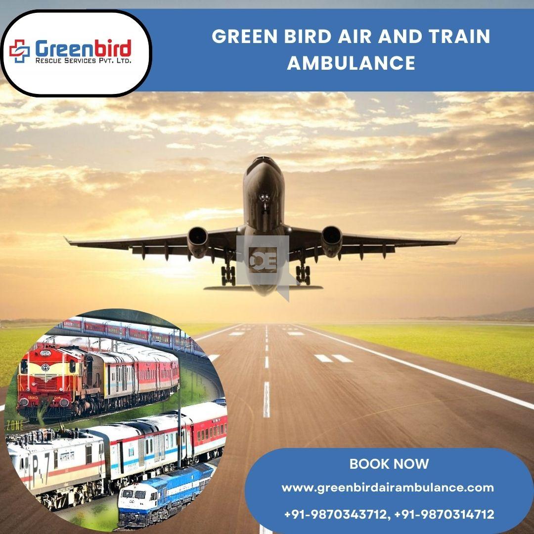 Take Trusted Greenbird Air and Train Ambulance Services in Mumbai