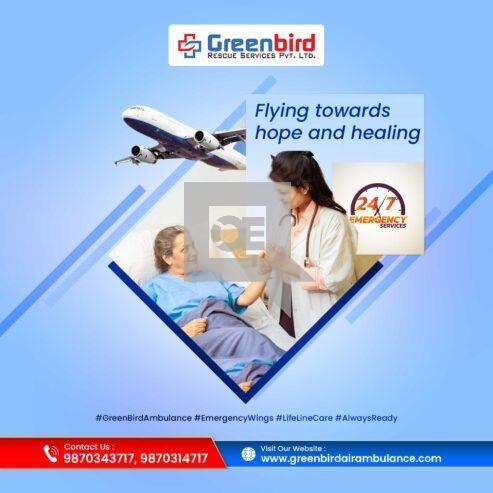 Choose Low-Fare Greenbird Air and Train Ambulance Services in Delhi