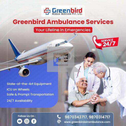 Book Greenbird Air and Train Ambulance Services in Guwahati