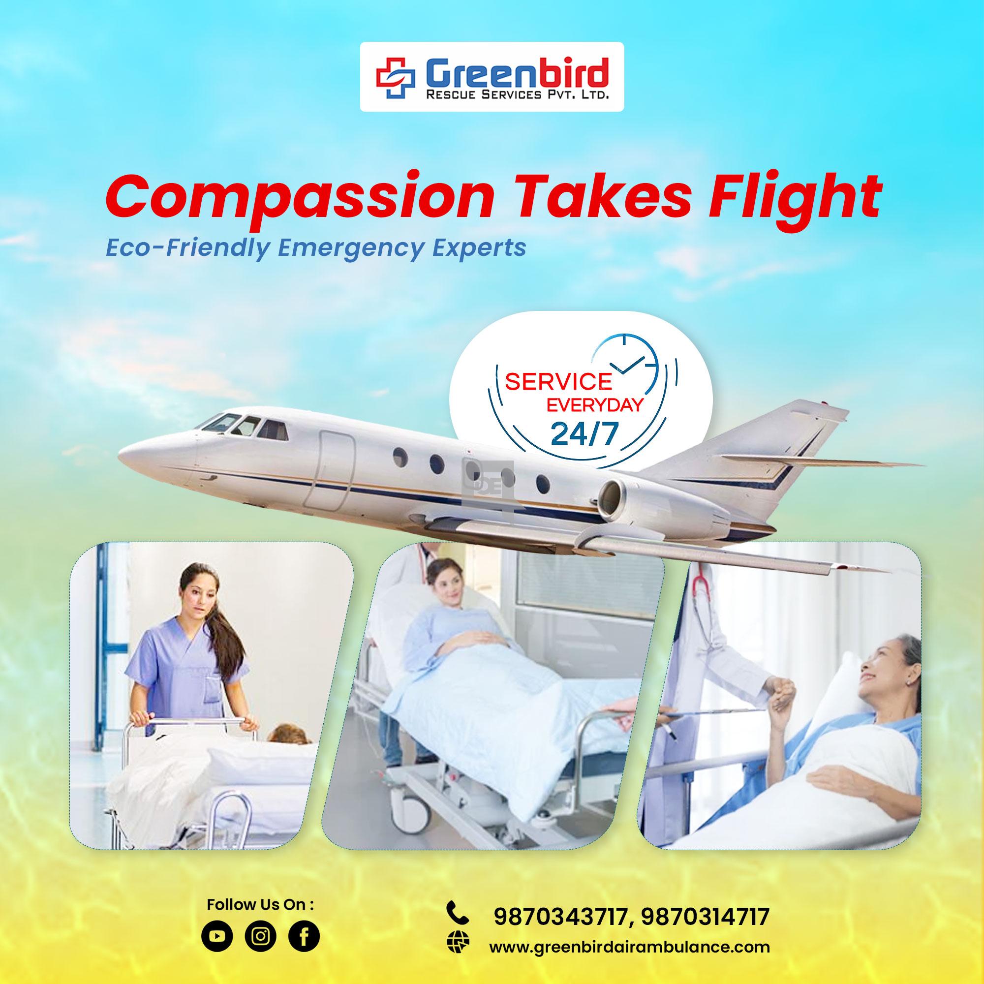 Use Greenbird Air and Train Ambulance Services in Patna
