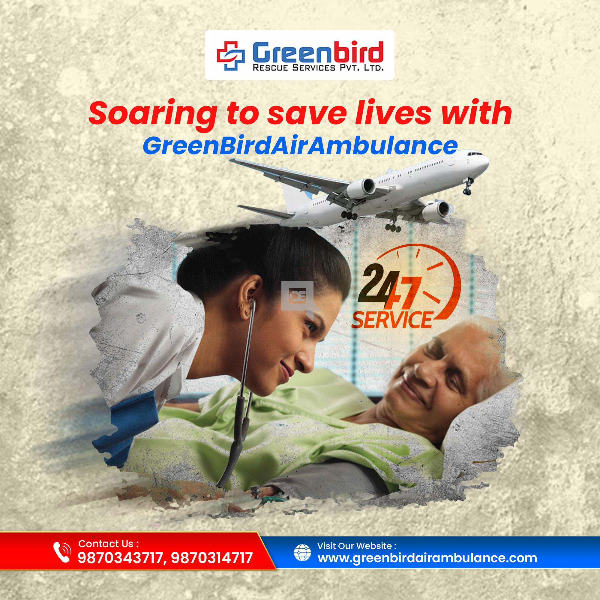 Hire Greenbird Air and Train Ambulance Services in Patna