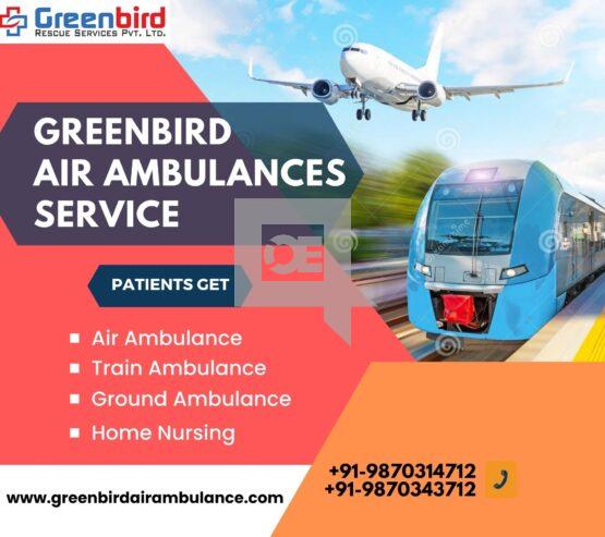 Hire Greenbird Air and Train Ambulance Services in Delhi