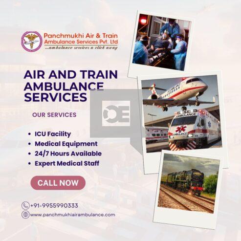 Get Air and Train Ambulance Services in Cooch Behar by Panchmukhi