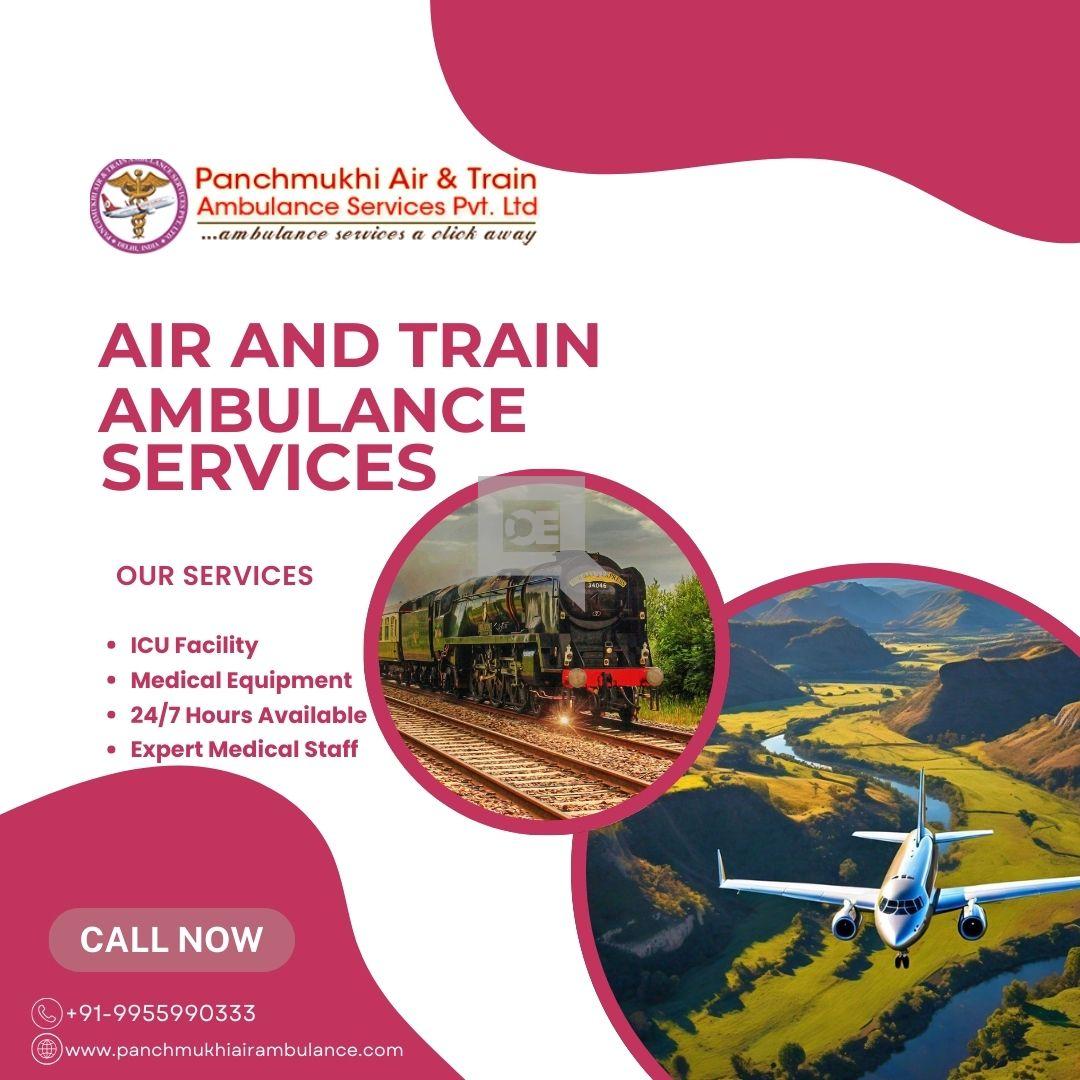 Hire Air and Train Ambulance Services in Dehradun by Panchmukhi