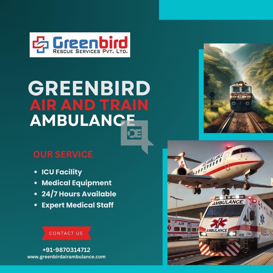 Hire Life-Saving Air and Train Ambulance Services in Chennai by Greenb