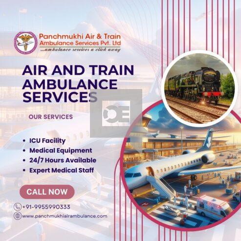 Use Air and Train Ambulance Services by Panchmukhi in Coimbatore