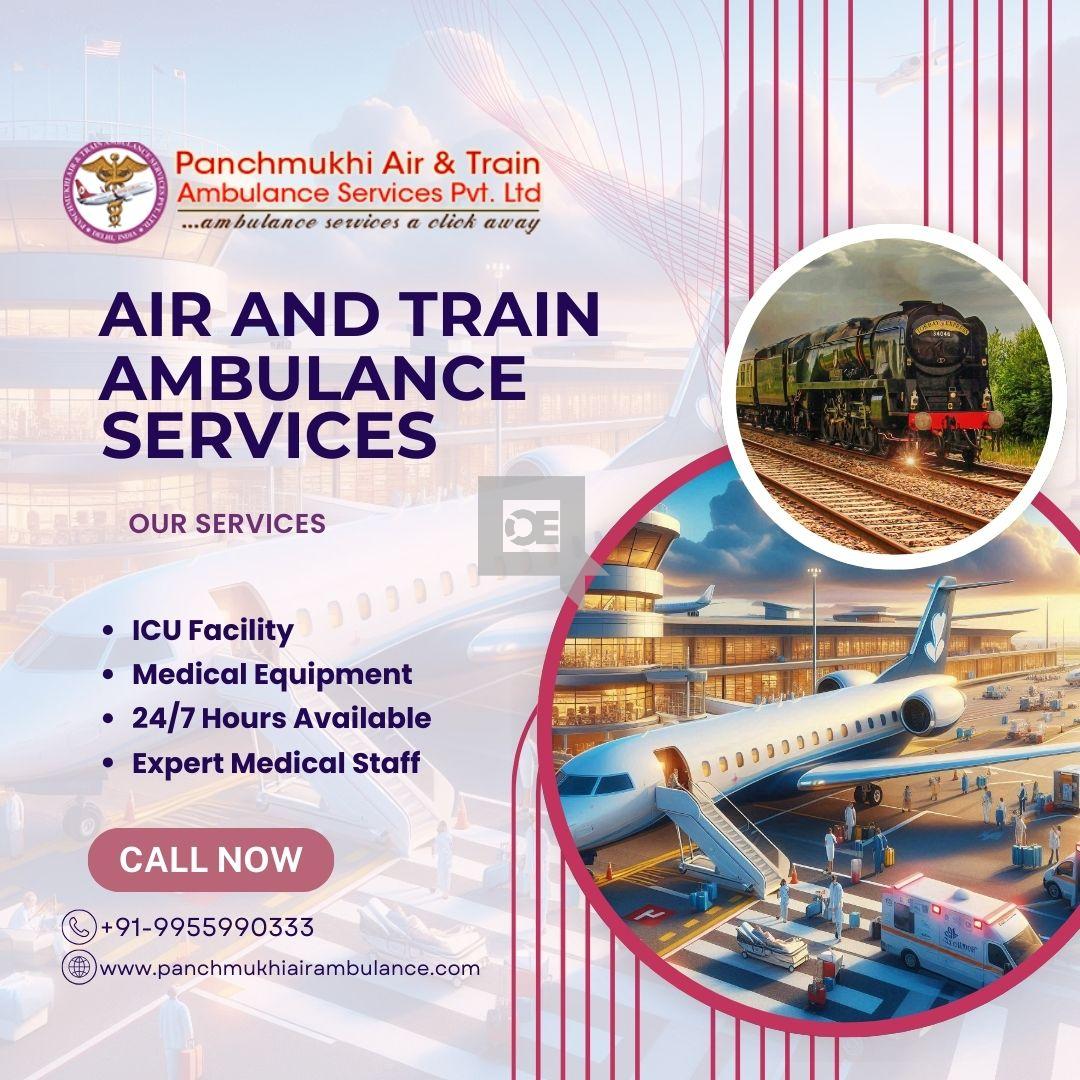 Use Air and Train Ambulance Services by Panchmukhi in Coimbatore