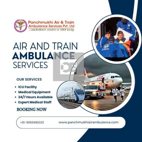 High Tech Air and Train Ambulance Services in Bilaspur By Panchmukhi