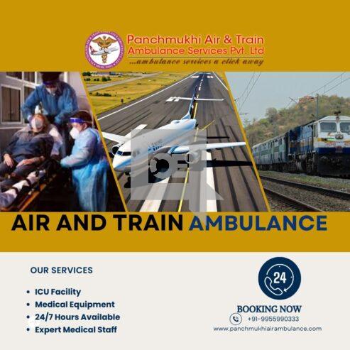 Book Air and Train Ambulance Services in Goa by Panchmukhi