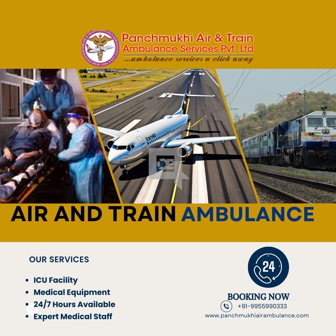 Book Air and Train Ambulance Services in Goa by Panchmukhi