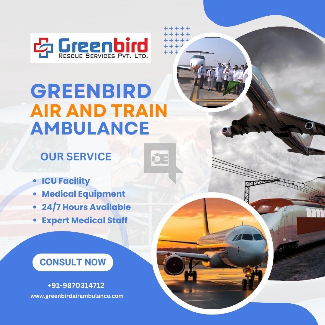 Greenbird Air and Train Ambulance Services in Guwahati