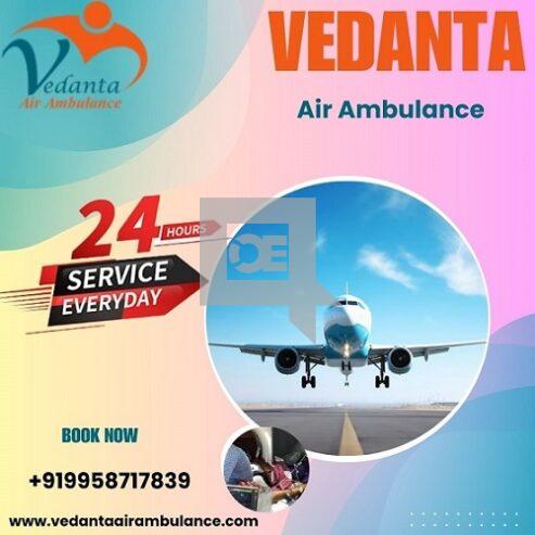 Hire Vedanta Air Ambulance Service in Siliguri with ICU Setup