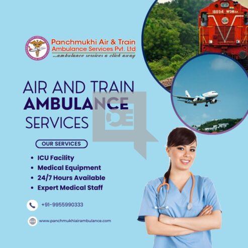 Book Air and Train Ambulance Services in Lucknow By Panchmukhi