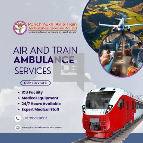 Hire ICU Setup Air and Train Ambulance Services in Surat By Panchmukhi