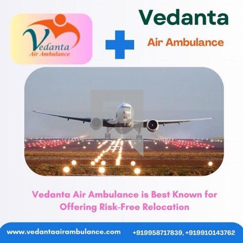 Book Vedanta Air Ambulance in Dibrugarh with a high-tech Medicl Tool