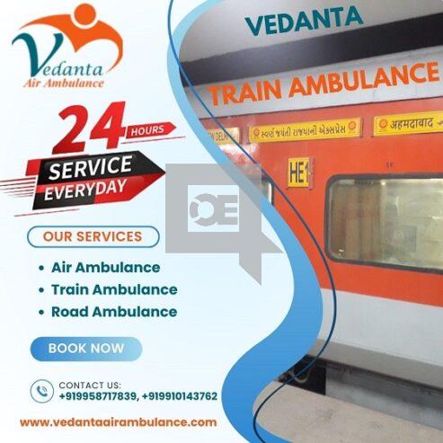 Vedanta Train Ambulance Service in Vellore with Advanced Ventilator