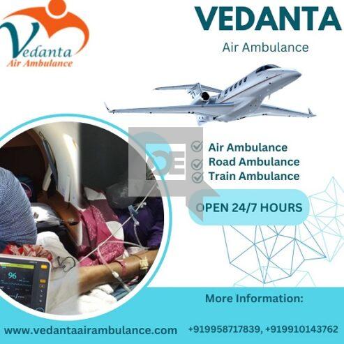 Pick Fabulous Vedanta Air Ambulance Service in Silchar with Ventilator