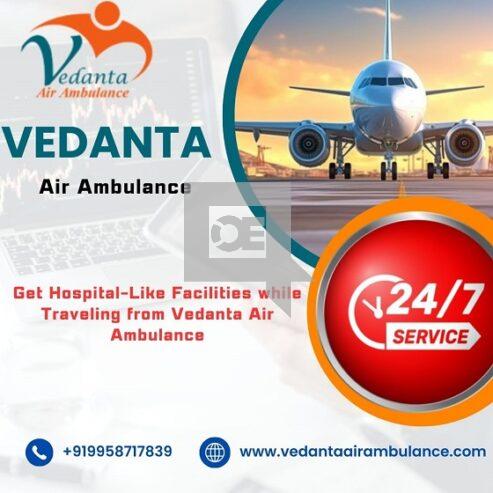 Get Vedanta Air Ambulance Service in Nagpur with Ventilator Setup