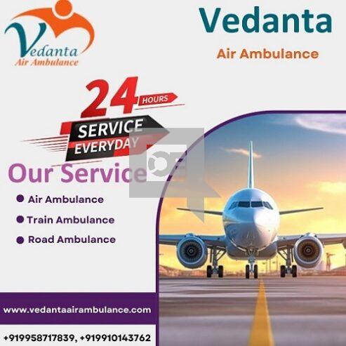 Book Vedanta Air Ambulance Service in Bagdogra with Healthcare