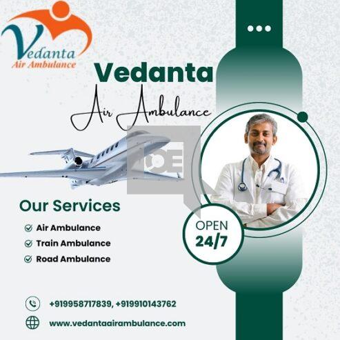 Book Vedanta Air Ambulance Service in Muzaffarpur