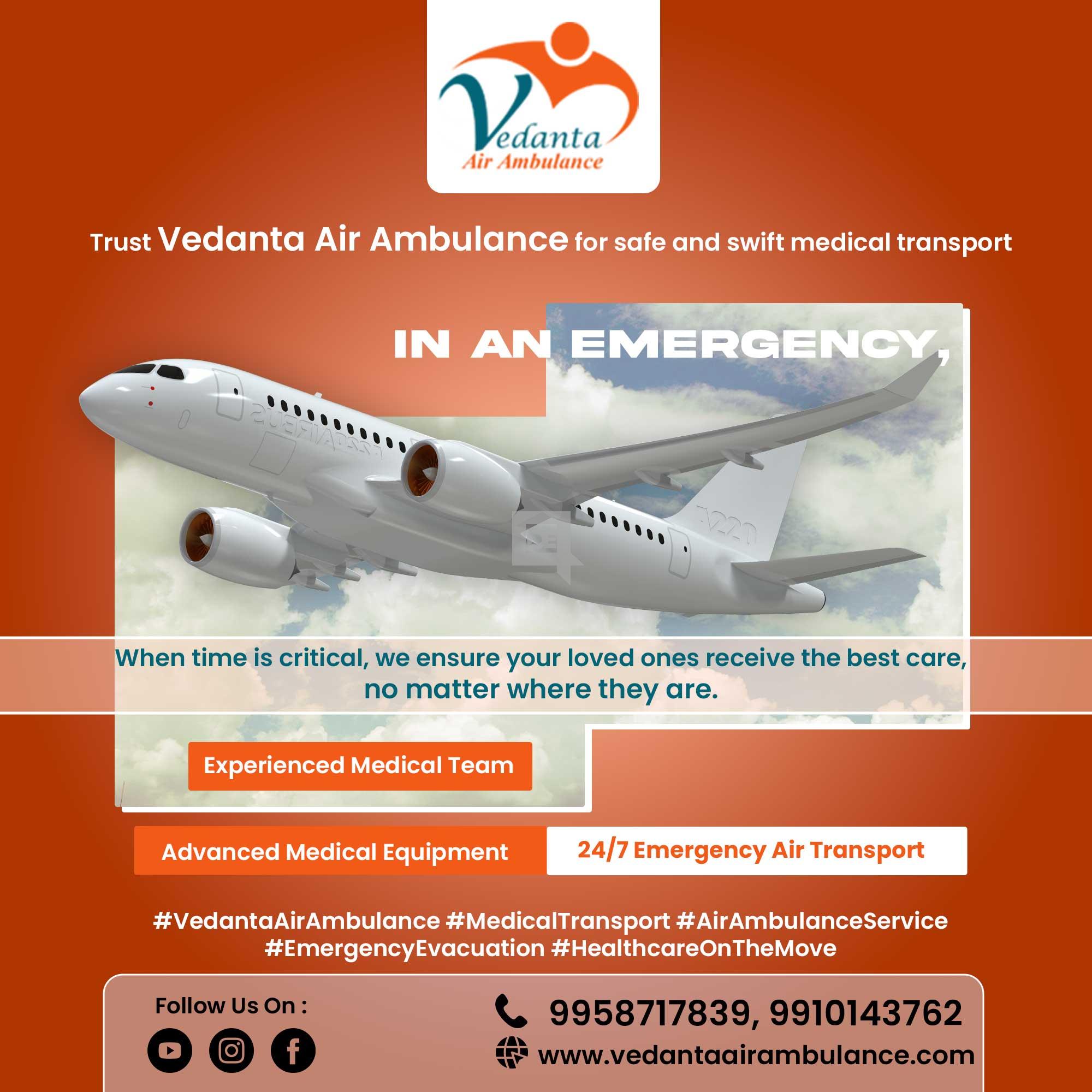 Select Air Ambulance in Varanasi with Perfect Medical Services