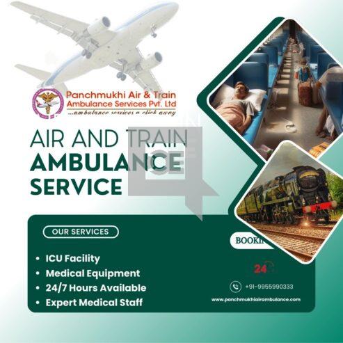 Safe Air and Train Ambulance Services By Panchmukhi in Amritsar