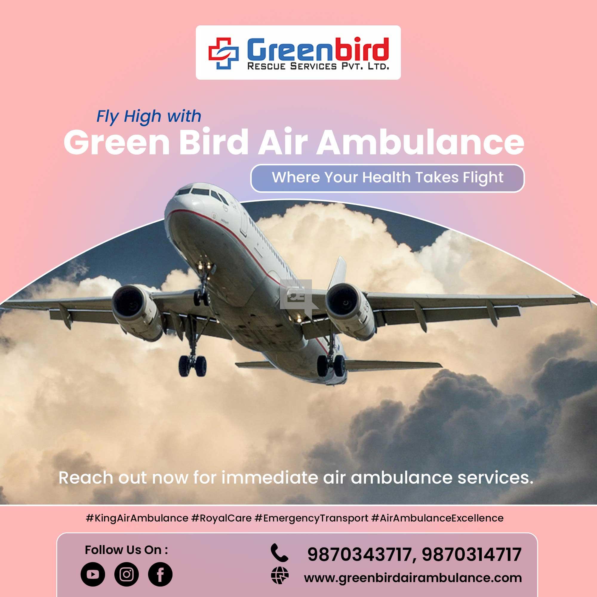 Get Lifesaver Greenbird Air and Train Ambulance Services in Delhi