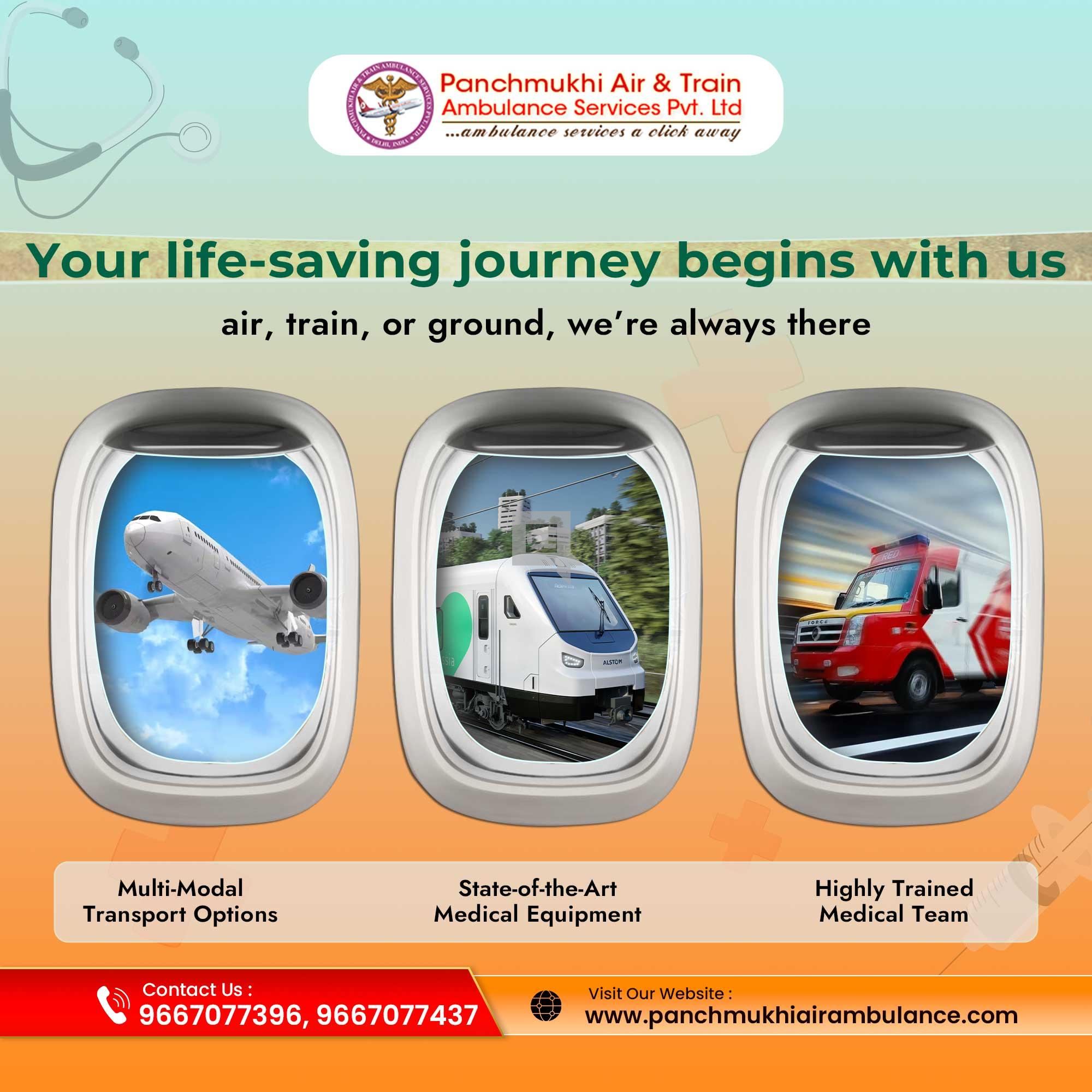 Use Panchmukhi Air and Train Ambulance Services in Dibrugarh