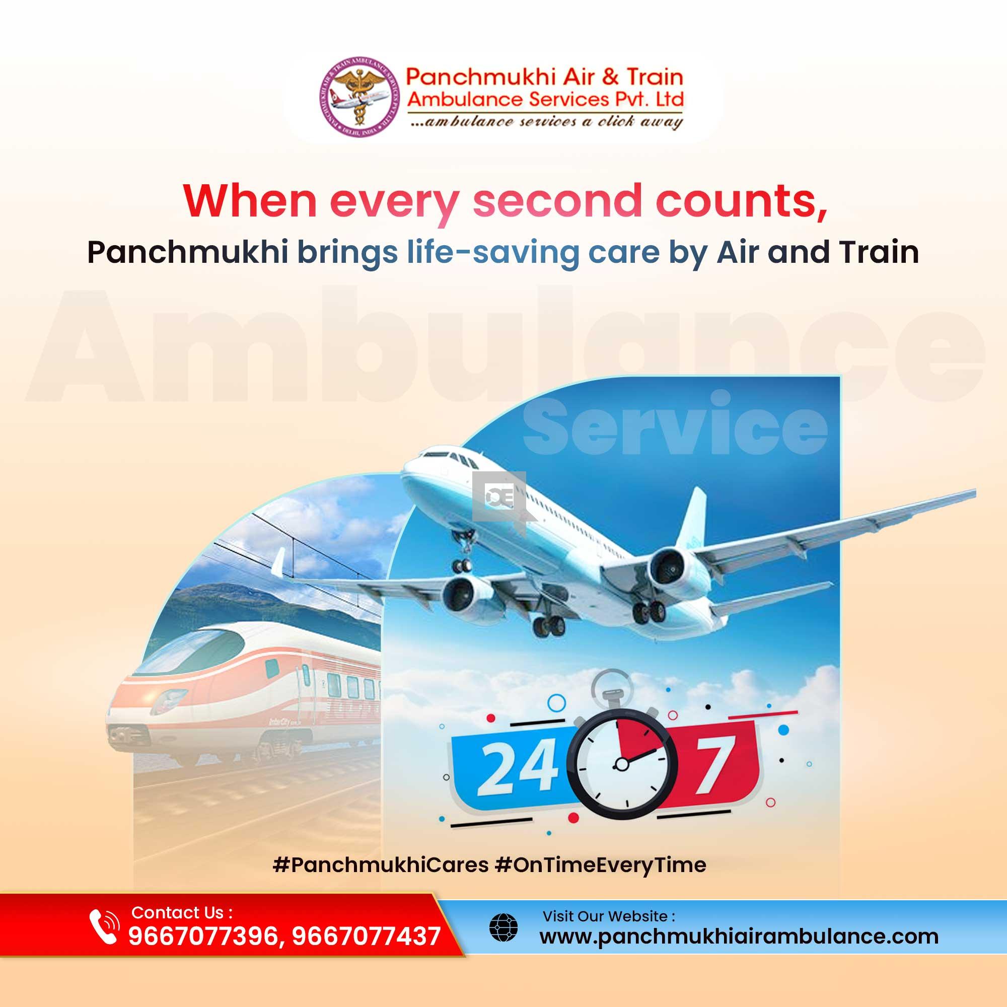 Hire Panchmukhi Air and Train Ambulance Services in Bangalore
