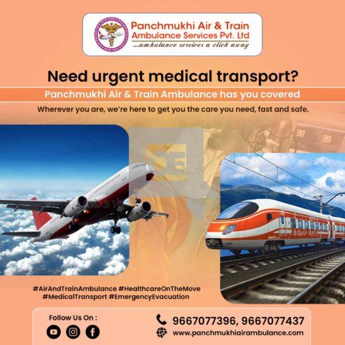 Get Superb Panchmukhi Air and Train Ambulance Services in Bangalore