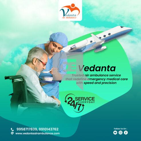 Select Air Ambulance from Patna with Superb Care by Vedanta