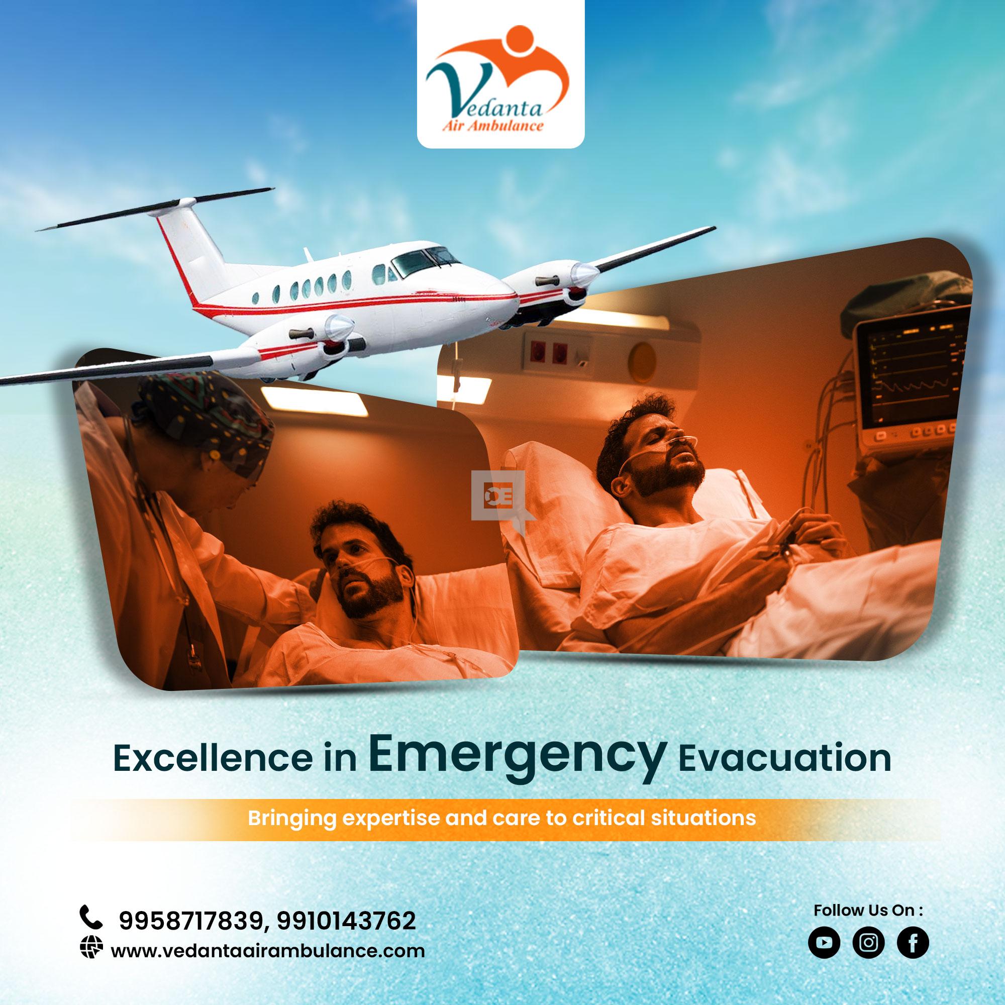 Choose Air Ambulance from Patna with Trusted Medical System by Vedanta
