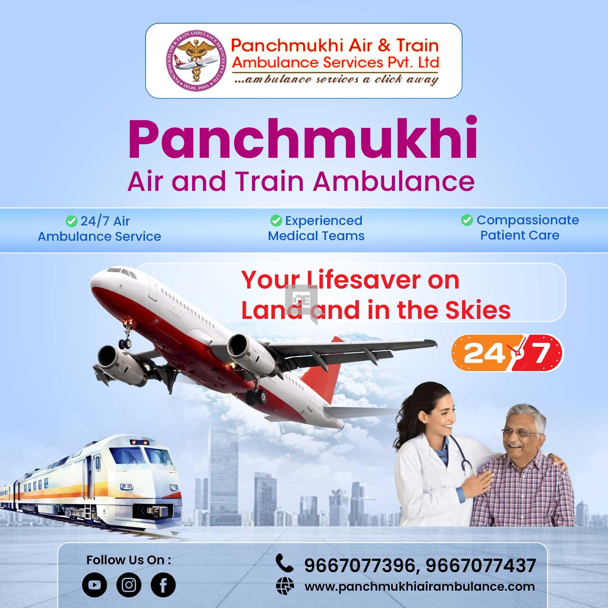 Avail Panchmukhi Train Ambulance Patna for Critically Injured Patients