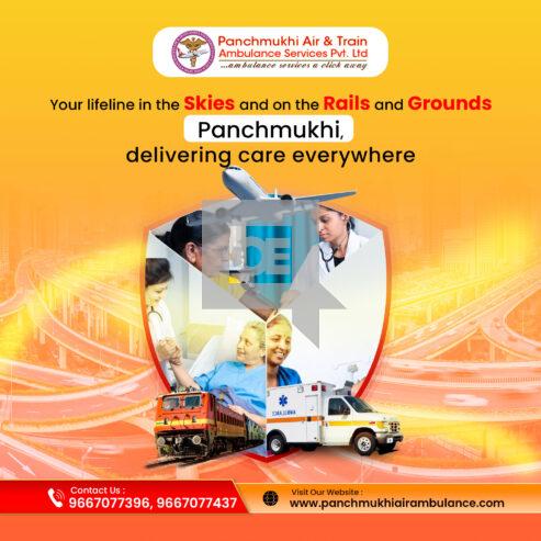 Panchmukhi Train Ambulance in Ranchi provides a Safe and Comfortable