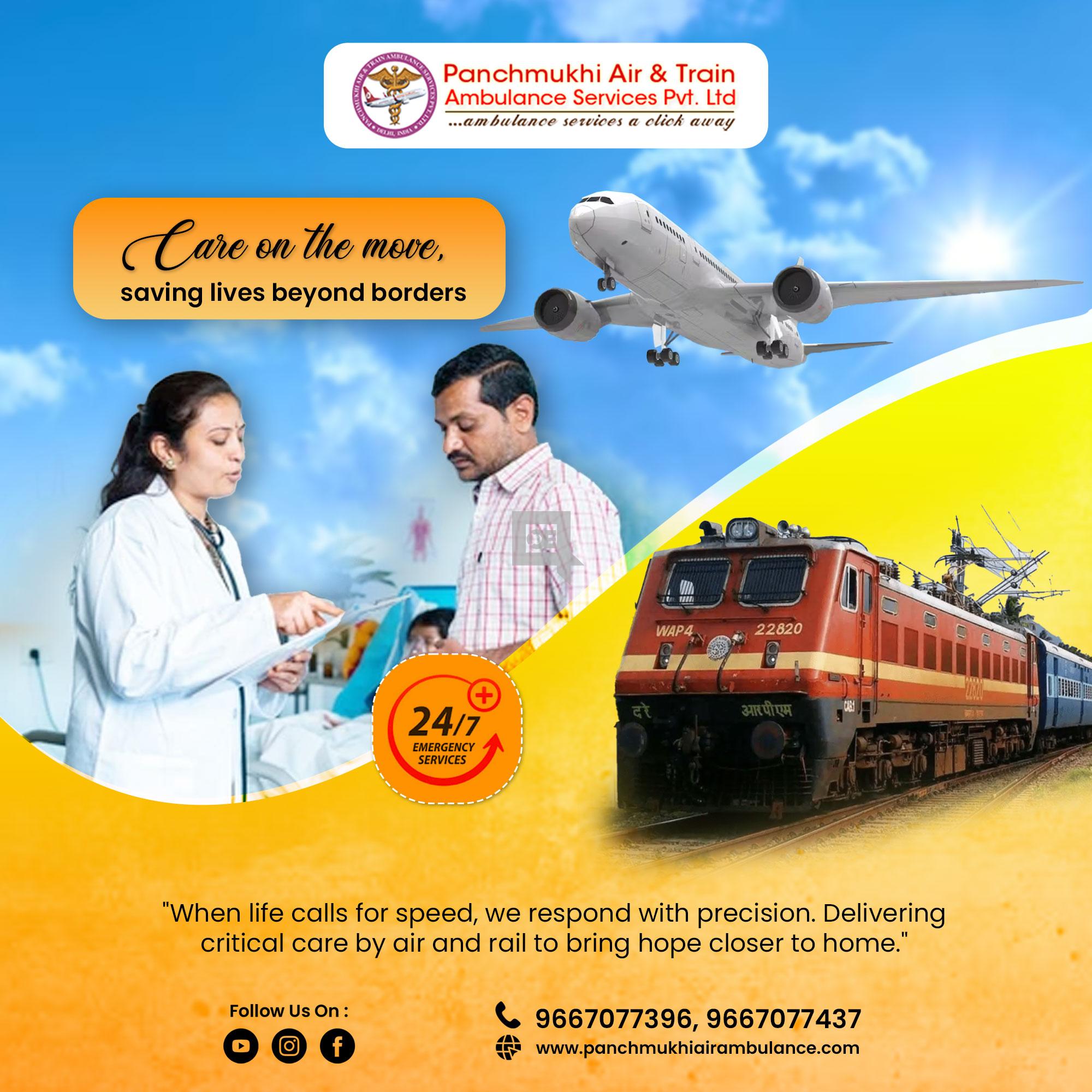 Panchmukhi Train Ambulance in Patna aims to provide the best Transfer