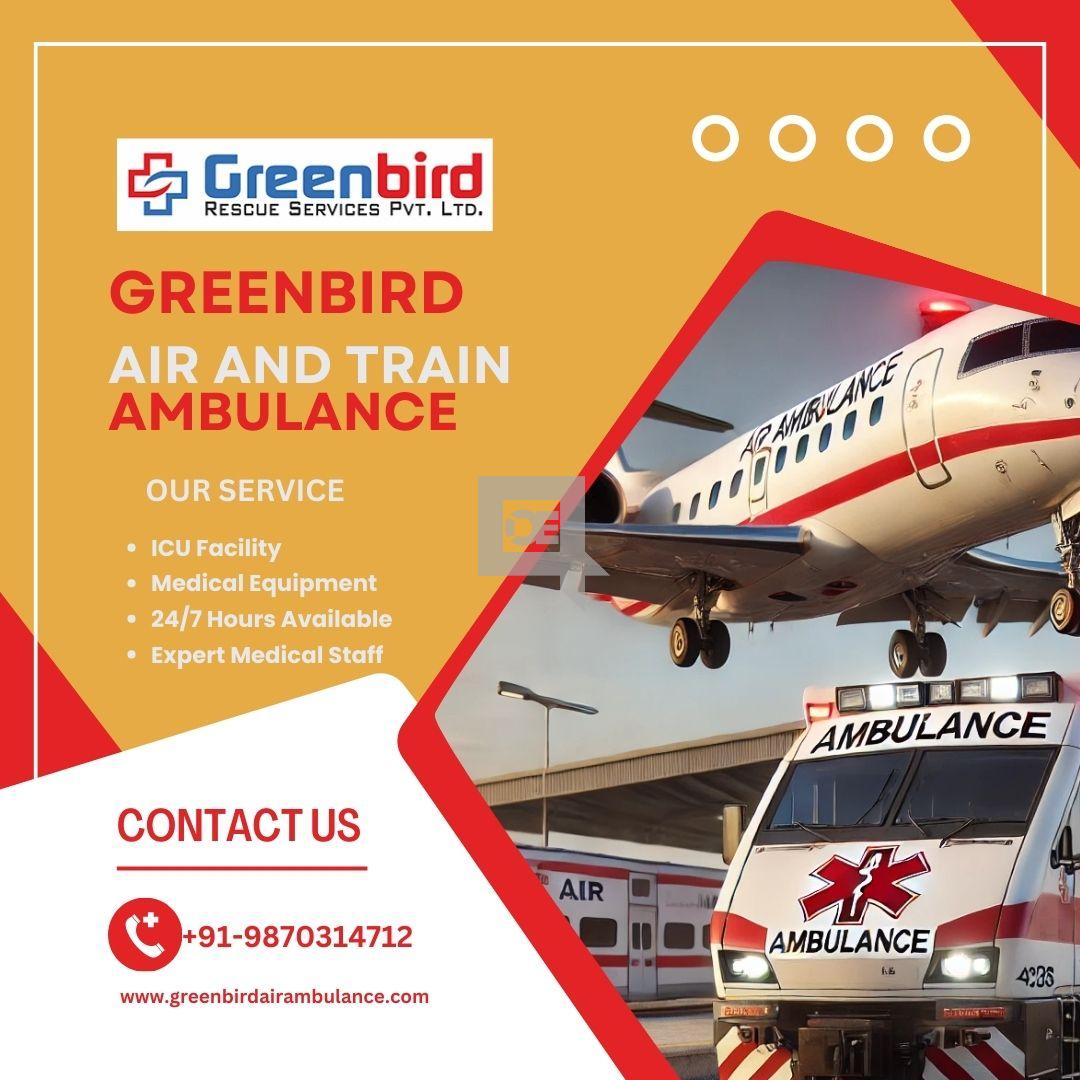 Book Greenbird Air and Train Ambulance Services in Kolkata