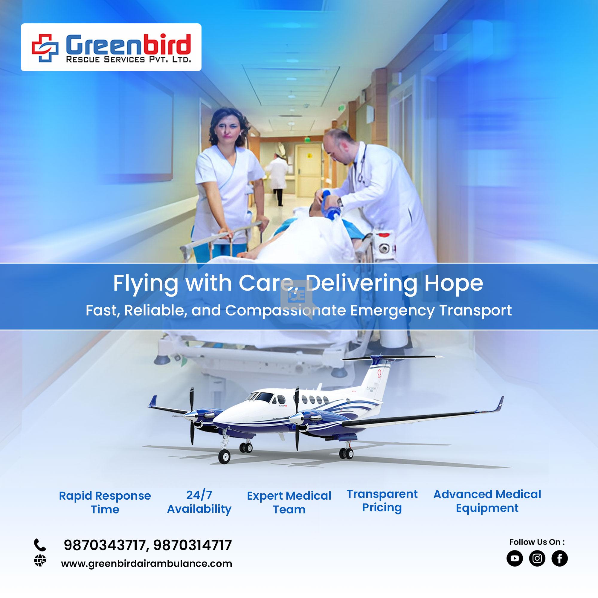 Get Advanced Air and Train Ambulance Services in Patna by Greenbird