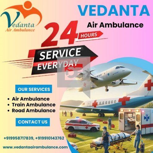 Vedanta Air Ambulance Services in Ahmedabad with the Best Healthcare