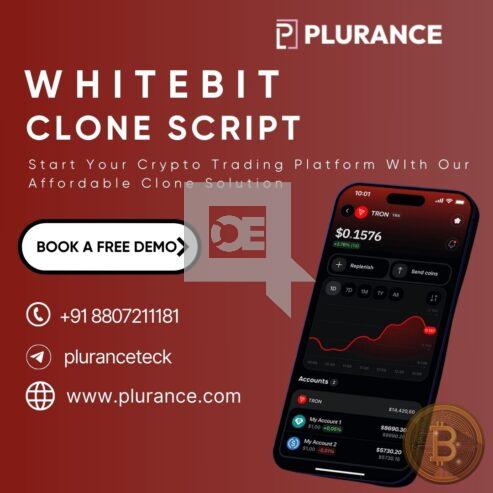 Jump into the crypto market with Plurance’s whitebit clone script