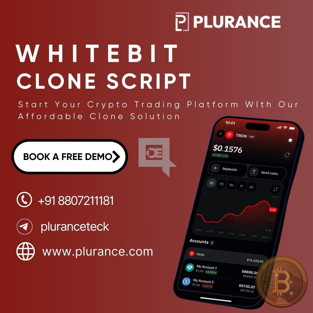 Jump into the crypto market with Plurance’s whitebit clone script