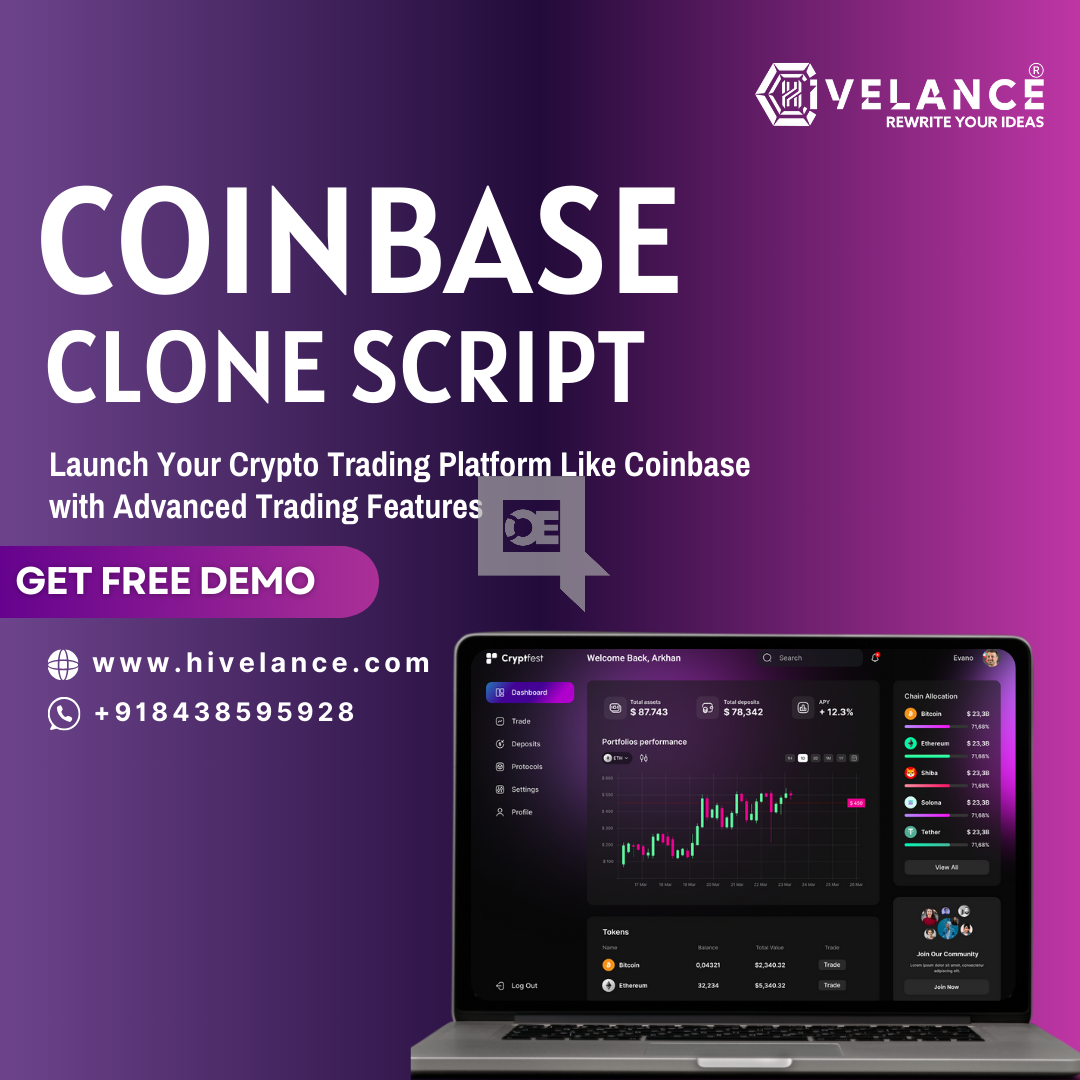 Coinbase Clone Script – Build a Cost Effective Crypto Trading Platform