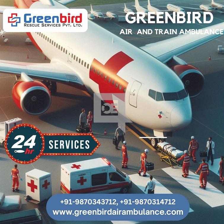 Hire Affordable Medical Air and Train Ambulance Services by Greenbird